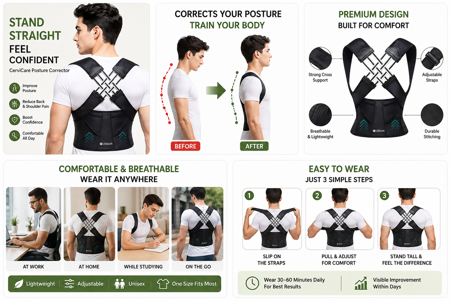 CerviCare Posture Corrector – Fix Your Posture in 7 Days